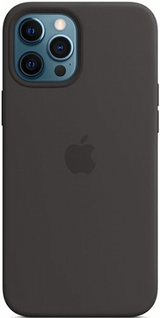 Чехол Apple MagSafe Silicone Case для iPhone 12 Pro Max (черный)