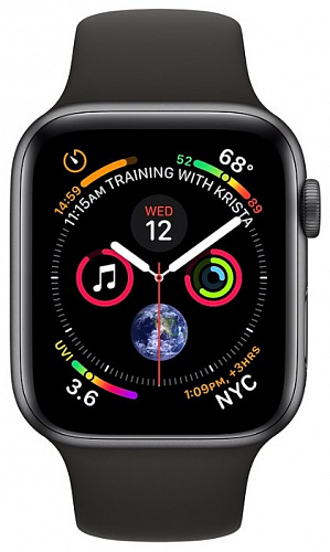 Часы Apple Watch Series 4 GPS + Cellular 40mm Stainless Steel Case with Sport Band