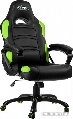 Кресло GameMax GCR07 (черный/зеленый)