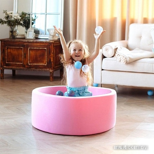 Сухой бассейн Romana Easy ДМФ-МК-02.53.03 (розовый, 150 шариков ассорти с розовым)