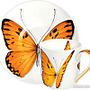 Чашка с блюдцем Taitu Freedom Butterfly 1-891-D (оранжевый)