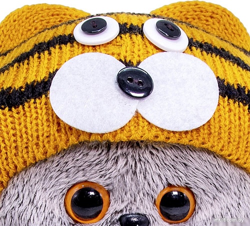 Классическая игрушка BUDI BASA Кот Басик Baby в шапке тигренка 6776232