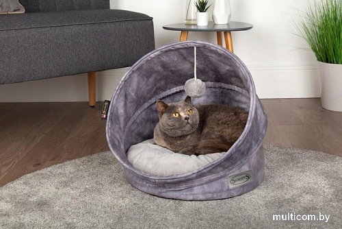 Лежак Scruffs Kensington Cat Cave 661754 (серый)