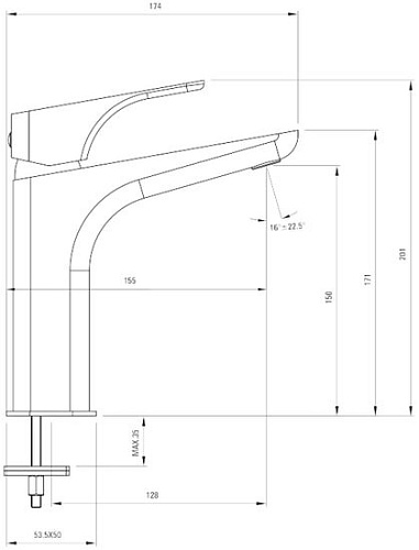Смеситель Deante Hiacynt BQH 021K