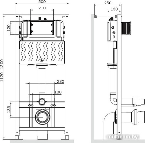 Инсталляция для унитаза AM.PM I012704