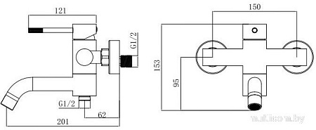 Смеситель Voda Vessel VSL54G