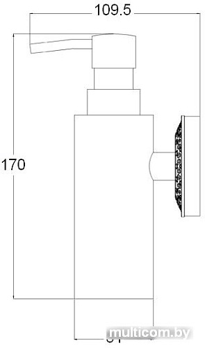 Дозатор для жидкого мыла ZorG AZR 16 SL