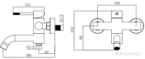 Смеситель Voda Vessel VSL54G