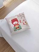 Чехол на подушку JoyArty Угощение от снеговика sl_78072