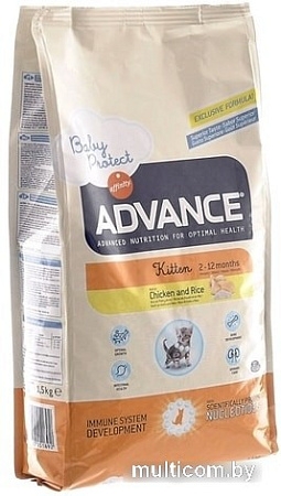 Сухой корм для кошек Advance Kitten Chicken and Rice 10 кг