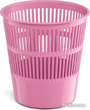 Корзина для бумаг Erich Krause Pastel 9 л 55926 (розовый)