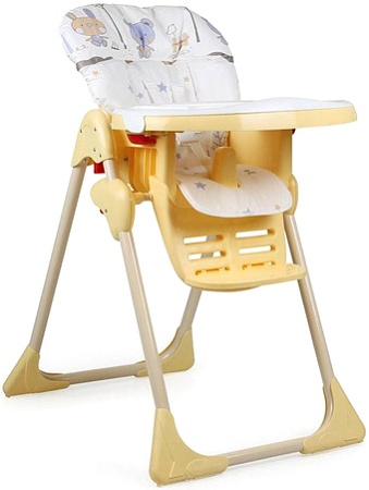 Высокий стульчик Globex Космик NEW 140702 (белый)