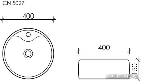 Умывальник Ceramica Nova Element CN5027