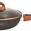 Сковорода Kukmara Granit Ultra Black-Gold сгбг263а