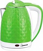 Электрочайник HomeStar HS-1015 (зеленый/белый)