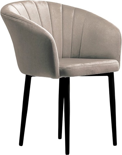 Стул с подлокотниками Памир Версаль F81 Поворотный (светло-серый/черная опора)