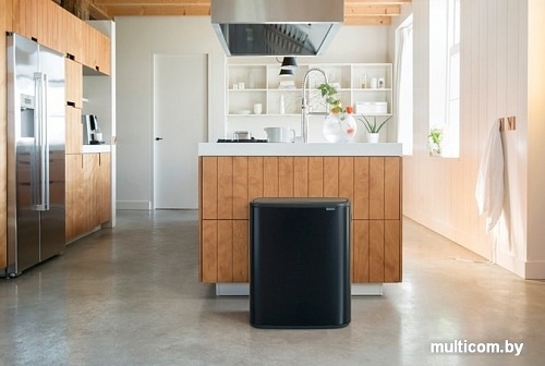 Brabantia Bo Touch Bin 2x30 л (черный матовый)
