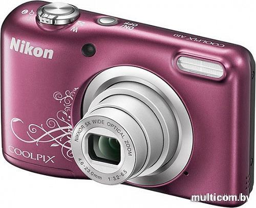 Фотоаппарат Nikon Coolpix A10 (фиолетовый с графикой)