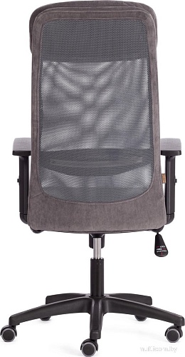 Офисное кресло TetChair Profit Plt флок/ткань (серый)
