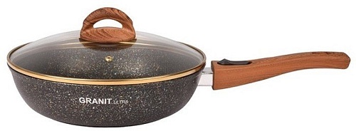 Сковорода Kukmara Granit Ultra Black-Gold сгбг263а