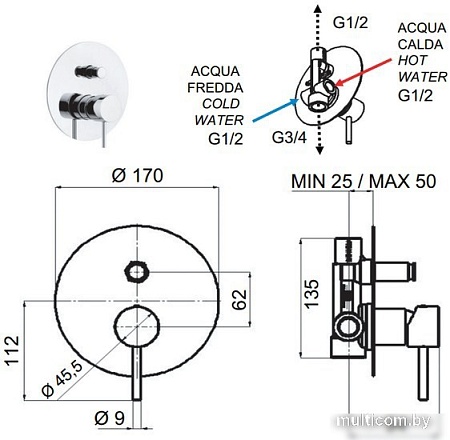 Смеситель Remer X Style X 09 L