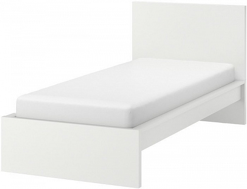 Кровать Ikea Мальм 200x90 (белый, Лурой) 592.109.92