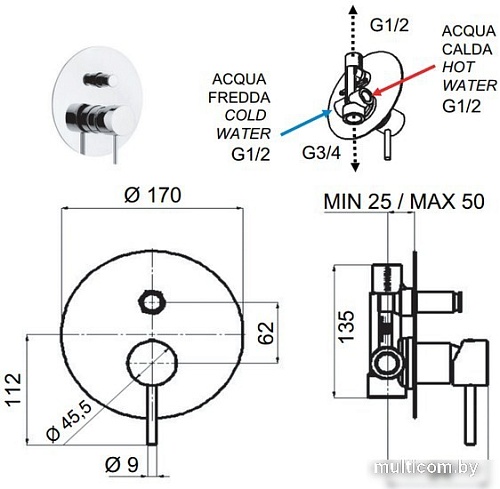 Смеситель Remer X Style X 09 L
