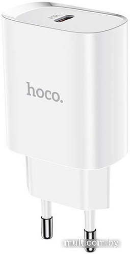 Сетевое зарядное Hoco N14 Smart charging (белый)