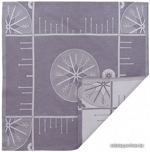 Сервировочная салфетка Tkano New Year Essential TK21-NA0013 (фиолетово-серый/ледяные узоры)