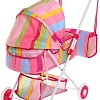 Коляска для кукол Sima-Land универсальная зимняя 1815527 (металлический каркас, радуга)