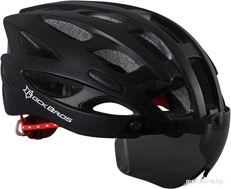 Cпортивный шлем RockBros WT-027 (р. 57-62, черный)