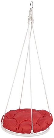 Подвесные качели Polini Kids С подушкой 0002623-28 (белый/красный)