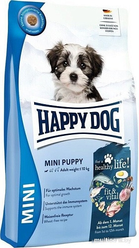 Сухой корм для собак Happy Dog Puppy Fit & Vital для щенков и молодых собак 800 г
