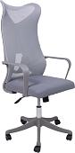 Кресло AksHome Abraham ткань/сетка, серый)