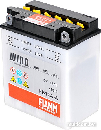 Мотоциклетный аккумулятор FIAMM FB12A-A (12 А·ч)