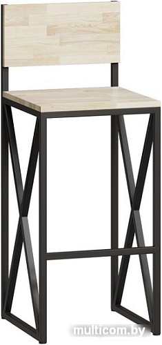 Стул LoftyHome Бервин 2 (натуральный/черный)