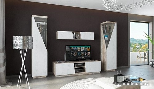 Тумба КМК Мебель Лайт 0551.1 (дуб юккон/дуб полярный)