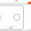 Кухонная мойка Quartz Bond 740 (лен)