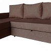Угловой диван Асмана Фаворит-1 (микровелюр, блисс браун)