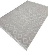 Ковер для жилой комнаты Radjab Carpet Поло Прямоугольник EN 268 12454RK (0.8x1.5, Beige)