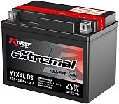 Мотоциклетный аккумулятор RDrive eXtremal Silver YTX4L-BS (3.5 А·ч)