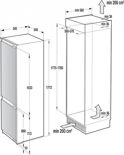 Холодильник Gorenje RKI2181E1