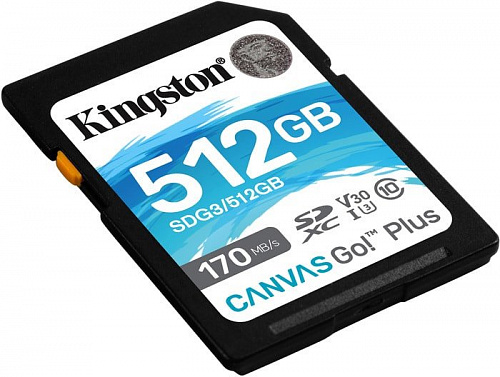 Карта памяти Kingston Canvas Go! Plus SDXC 512GB