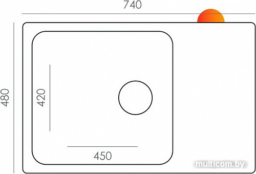 Кухонная мойка Quartz Bond 740 (лен)
