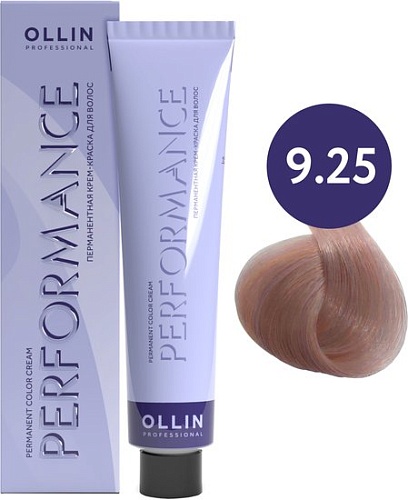 Крем-краска Ollin Professional Performance Permanent Color Cream 9/25 блондин фиолетово-махаг.