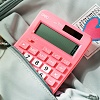Калькулятор Deli EM210F (розовый)