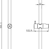 Душевая штанга Milardo SIM6500M17