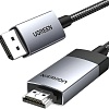 Кабель Ugreen DP119 15574 DisplayPort - HDMI (2 м, черный)