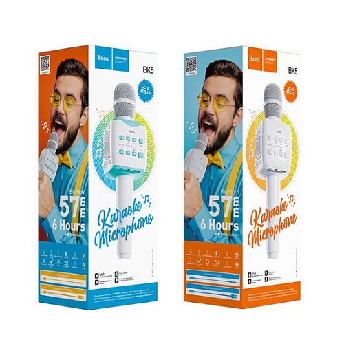 Bluetooth-микрофон Hoco BK5 Cantando (белый)