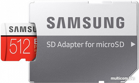 Карта памяти Samsung EVO Plus 2020 microSDXC 512GB (с адаптером)